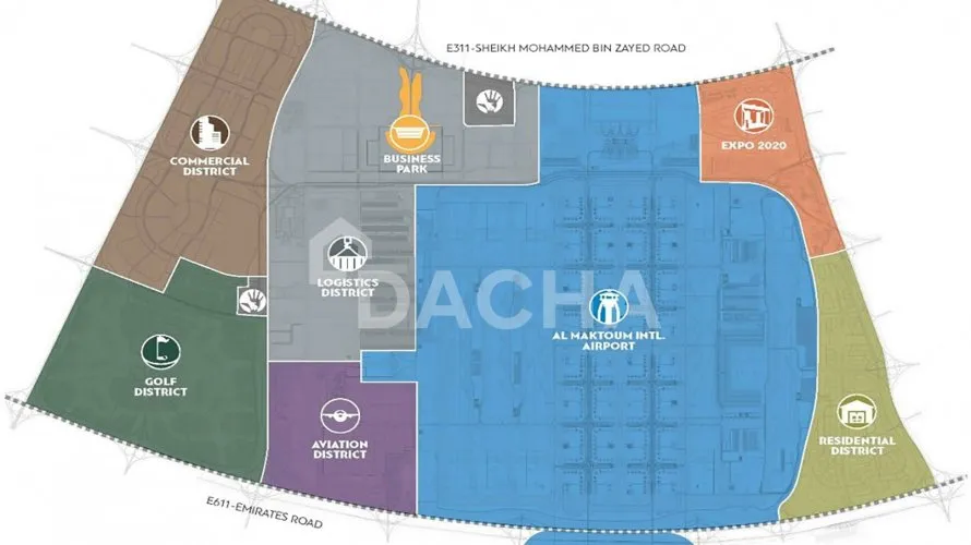 5 غرفة نوم  فيلا في Dubai South (Dubai World Central), الإمارات العربية المتحدة رقم 2423