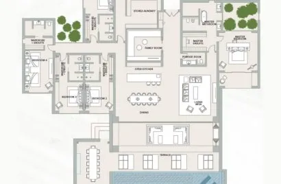 Villa de 5 dormitorios en Ras Al Khaimah, UAE No. 364