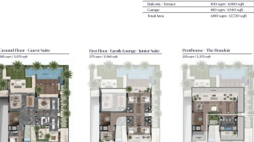 Villa de 6 dormitorios en Tilal Al Ghaf, UAE No. 1473 № 9