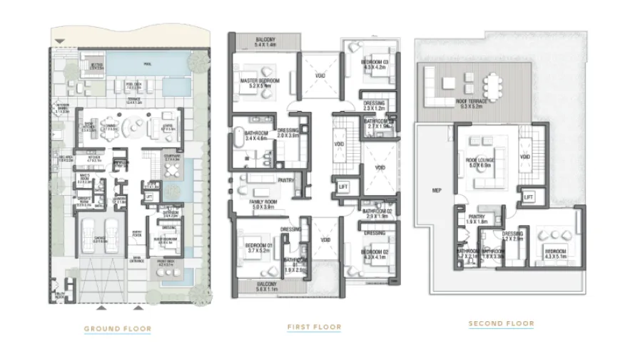 Villa de 5 dormitorios en Palm Jebel Ali, UAE No. 1643 № 17
