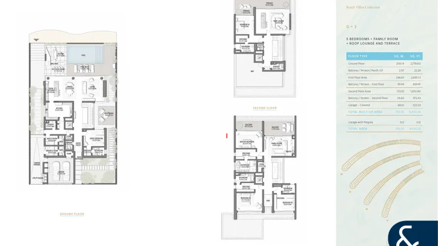 Villa de 5 dormitorios en Palm Jebel Ali, UAE No. 1615 № 8