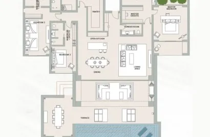 Villa de 3 dormitorios en Ras Al Khaimah, UAE No. 365