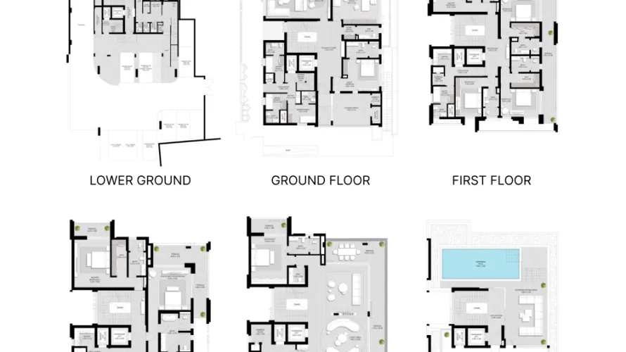 Villa de 5 dormitorios en Dubai, UAE No. 1642 № 10