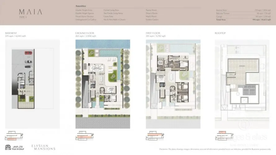 Villa de 5 dormitorios en Tilal Al Ghaf, UAE No. 2264