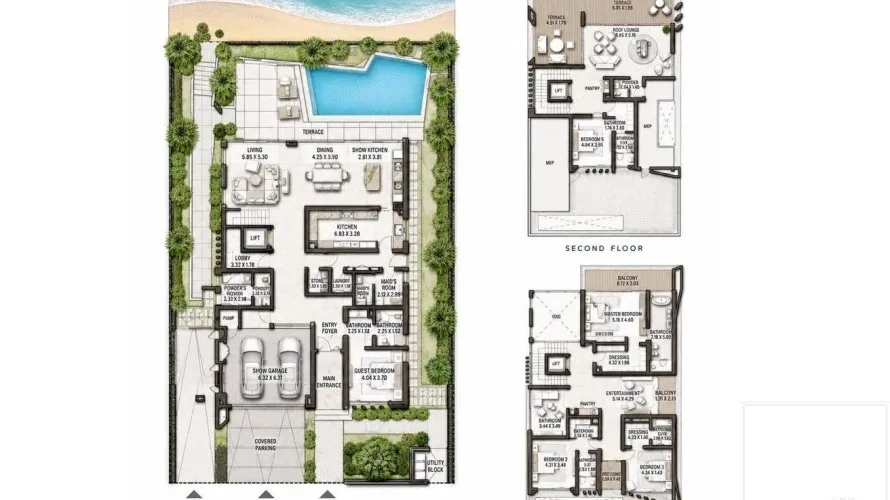Villa de 5 dormitorios en Palm Jebel Ali, UAE No. 4217 № 7