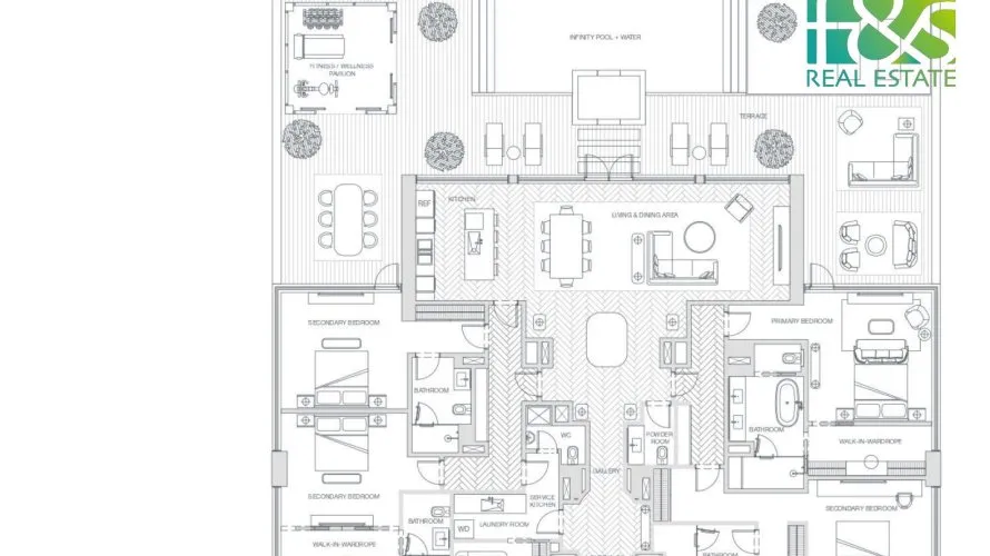 Villa de 4 chambres à Al Marjan Island, UAE No. 378 № 10