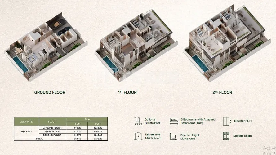 Villa de 6 chambres à Dubai, UAE No. 2585 № 16