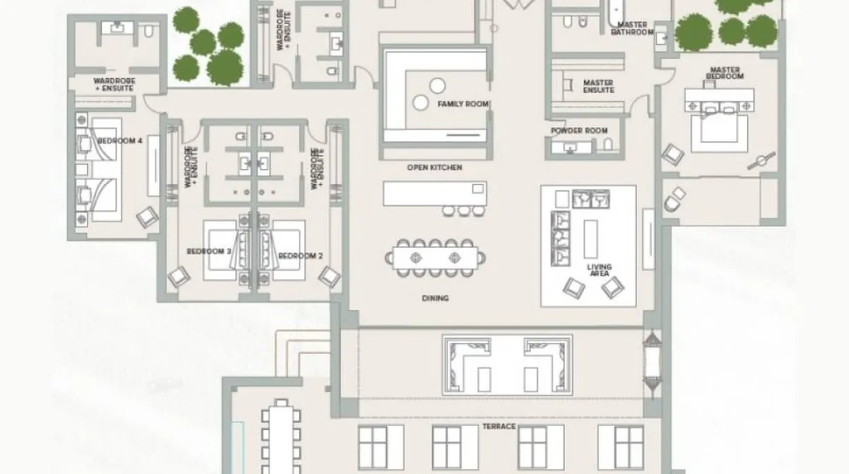 Вилла с 5 спальнями в  Рас-эль-Хайма, ОАЭ №364