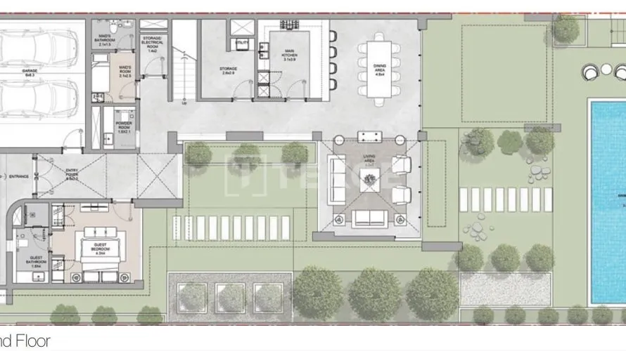 Вилла с 5 спальнями в  Умм-эль-Кайвайн, ОАЭ №406 № 11
